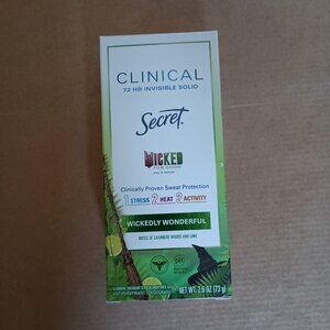 NWT Secret x Wicked for Good Clinical Strength invisible solid antiperspirant